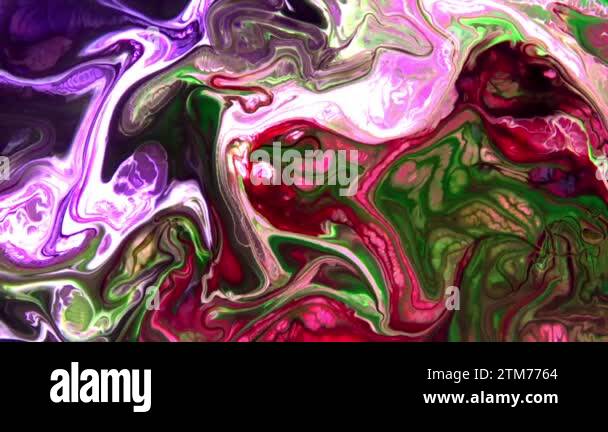 Fluid art texture. Abstract backdrop with iridescent paint effect ...