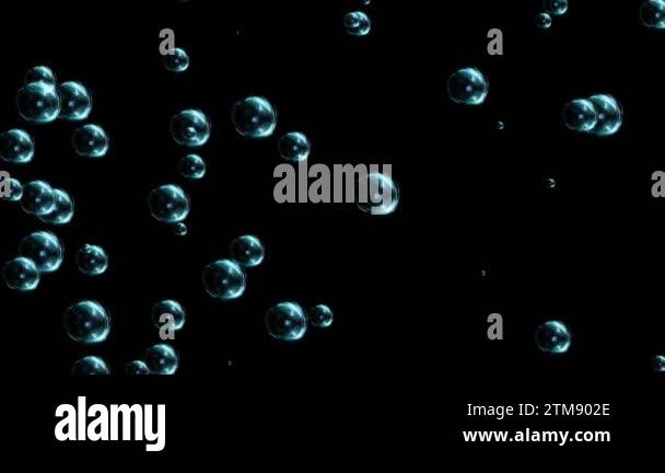 3D falling underwater bubbles cloud 4K 3D loop Animation backgrounds ...