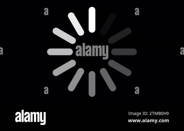 Loading Circle, Video. Loading Animation Icon on Transparent Background ...