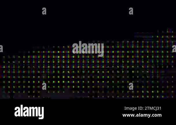 RGB multi-colored LED on the matrix of the TV close-up. Extreme macro ...