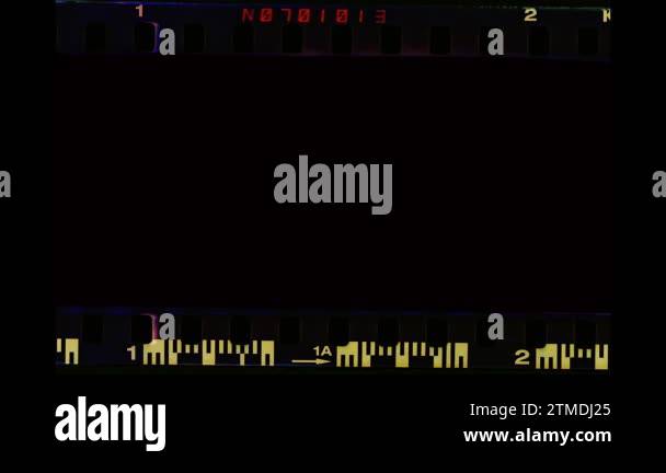 Blank old film strip frame background. Retro films border with numbers ...