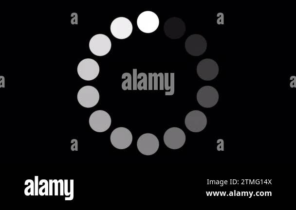 Loading Circle, Video. Loading Animation Icon on Transparent Background ...
