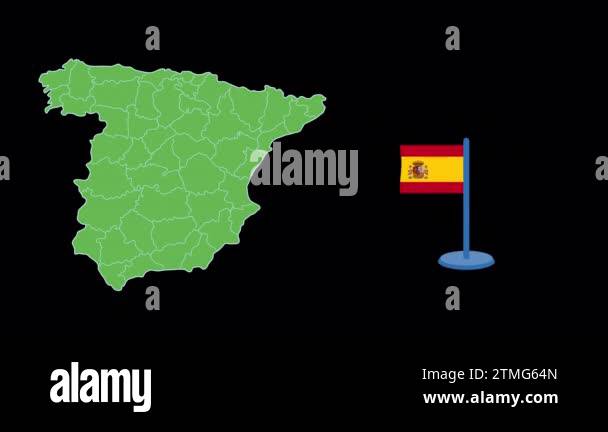 Spain map flag animation Stock Videos & Footage - HD and 4K Video Clips ...