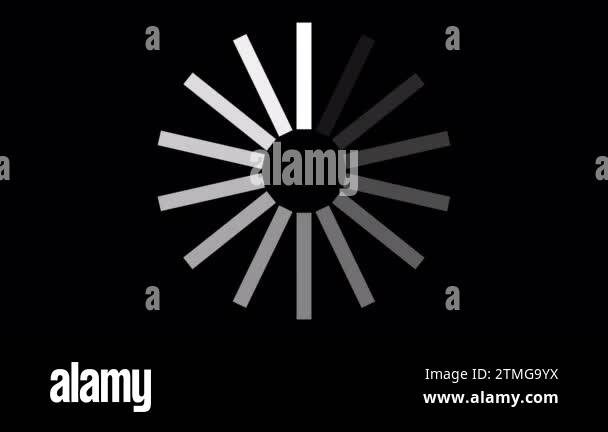 Loading Circle, Video. Loading Animation Icon on Transparent Background ...
