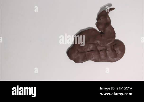 Poop Science Animation Plasticine stop motion animation, funny poop feces with eyes and mouth ...