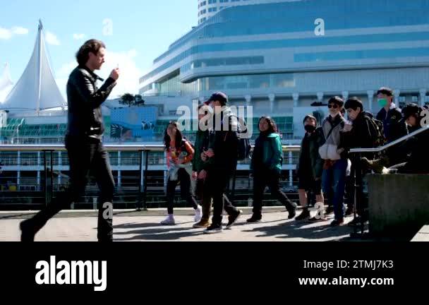 Vancouver city center Waterfront office buildings Canada Place Pacific ...