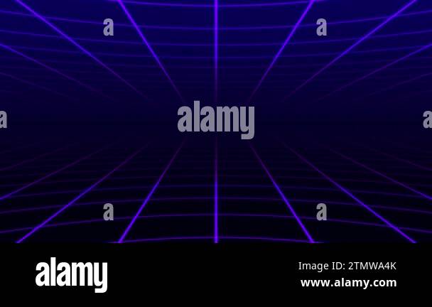 Abstract retro grid loop animation background 3d render. Looping grid ...