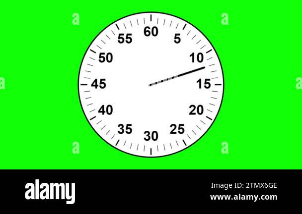 60 Seconds Timer Motion Graphics With Green Screen Background Stock 60 Seconds Timer Motion Graphics With Green Screen Background Stock