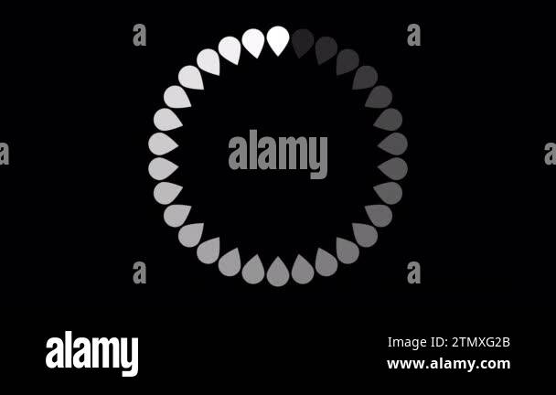 Loading Circle, Video. Loading Animation Icon on Transparent Background ...