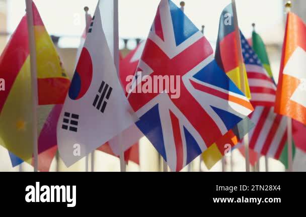 World flags symbols countries Stock Videos & Footage - HD and 4K Video ...