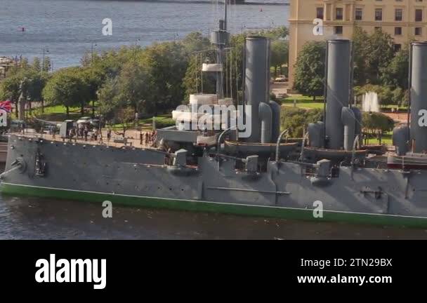 Cruiser Aurora The View From The Window Monument Cruiser Aurora