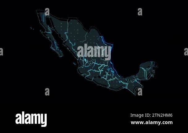 Country mexico map Stock Videos - Mexico Map Shape Outline Country Digital Contour 2tn2hm6