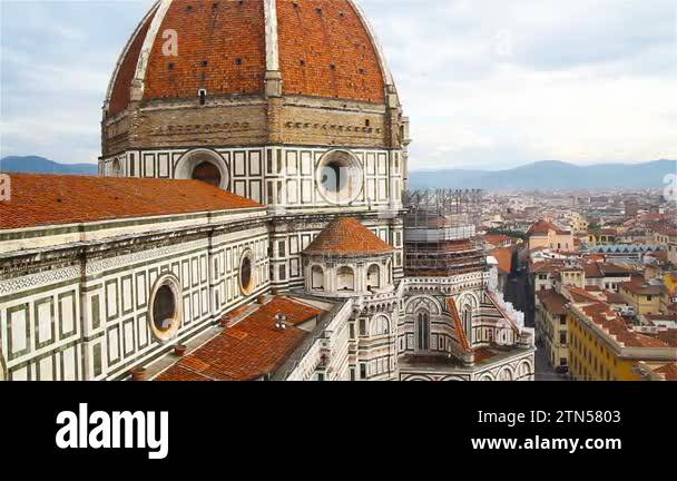 Florence, the famous dome of the Duomo, Santa Maria del Fiore Stock ...