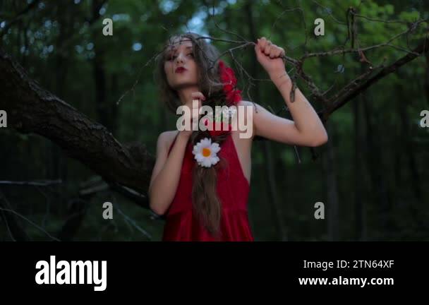Teen girl red dress Stock Videos & Footage - HD and 4K Video Clips - Alamy