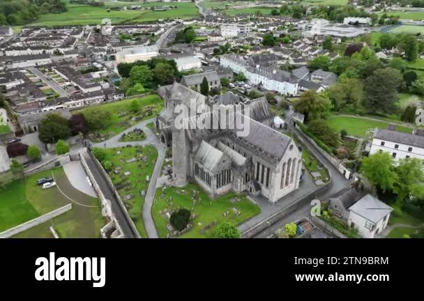 St canice's cathedral aerial Stock Videos & Footage - HD and 4K Video ...