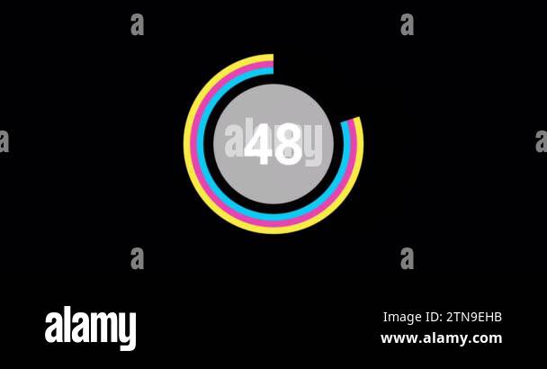 Countdown Timer From 60 To 0 Seconds Realtime Modern Flat Design Of Countdown Timer From 60 To 0 Seconds Realtime Modern Flat Design Of