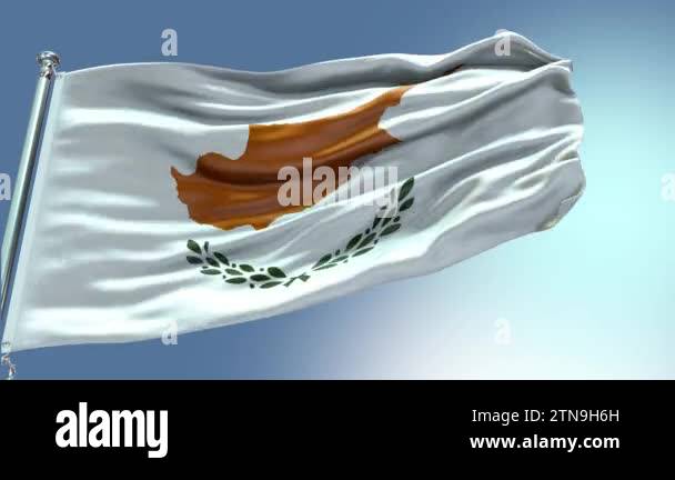 4k Render Cyprus Flag Video Waving In Wind Cyprus Flag Wave Loop 4k Render Cyprus Flag Video Waving In Wind Cyprus Flag Wave Loop