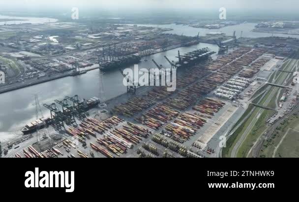 Container in harbour antwerpen belgium Stock Videos & Footage - HD and ...
