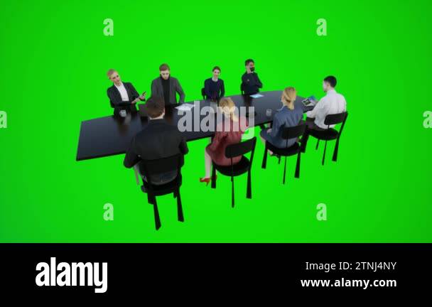 3D animation of a crowd of students talking to each other around a ...