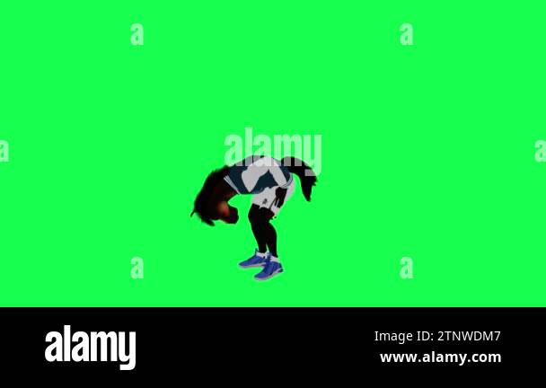 Wounded Leg Animation 3d animated horse in sportswear injured leg from right angle on green ...
