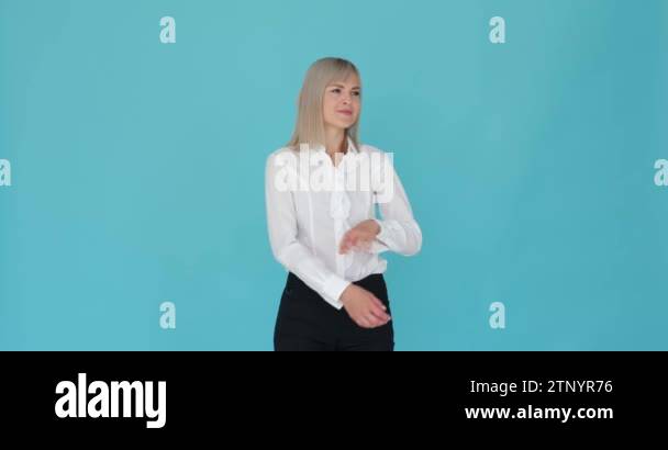 Confident businesswoman is depicted with her arms crossed on a serene ...