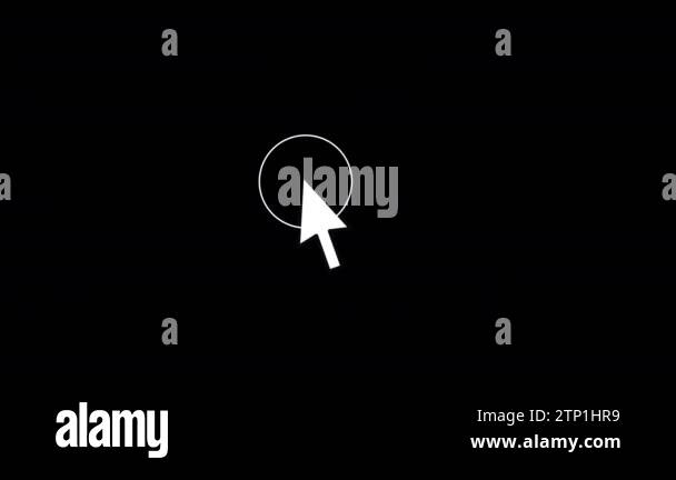 Mouse Click, Computer Mouse Animated symbol of arrow cursor. animation ...