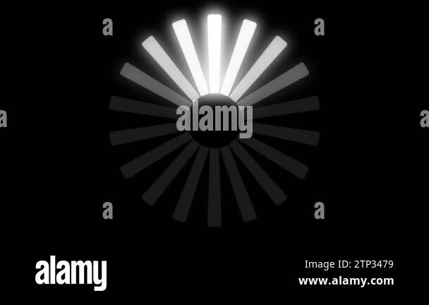 Loading Circulo Video Loading Circle Video with Glow. Loading Animation on Transparent ...
