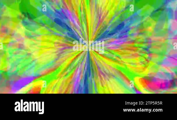 Rays of light in the colors of the rainbow are constantly moving ...