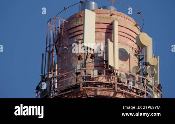 Toer Transmitting Signal Tower transmission cellular signals Stock Videos & Footage - HD and 4K ...