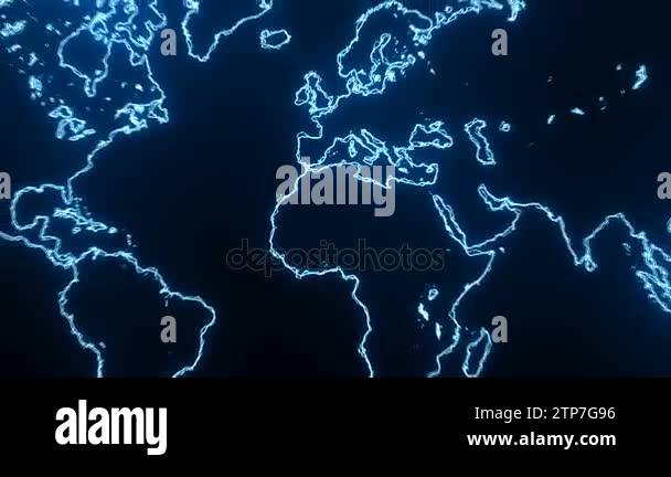 Futuristic world map Stock Videos & Footage - HD and 4K Video Clips - Alamy