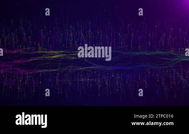 4K Deep learning science technology background. Network ai deep Machine ...