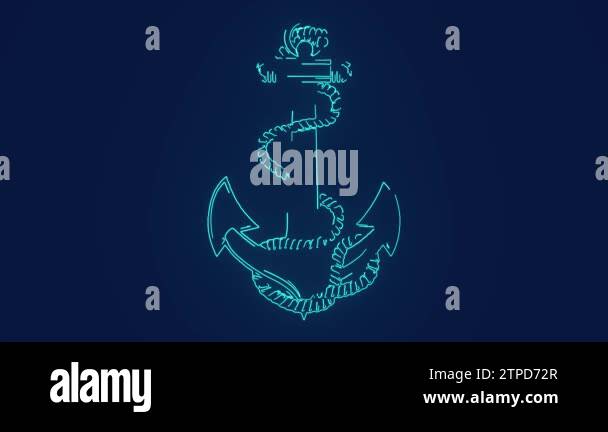 Navy maritime ship anchor logo Stock Videos & Footage - HD and 4K Video ...