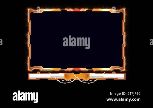 Twitch Overlay Stream Overlay and Alert Twitch with Fire Aura Stock ...