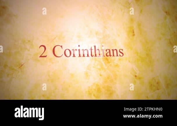 Second epistle of paul the apostle to the corinthians Stock Videos ...