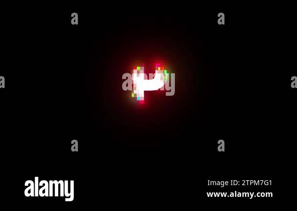 Pixel letter P with alpha channel, pixel alphabet, 8-bit Stock Video ...