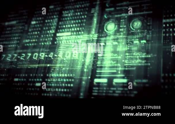 Advanced data matrix simulation UI with cutting-edge digital ...
