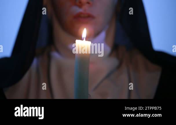 Woman praying burning candles Stock Videos & Footage - HD and 4K Video ...