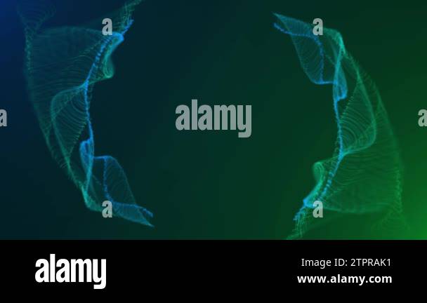 Dynamic particles animation spiral curve cross frame background ideal ...