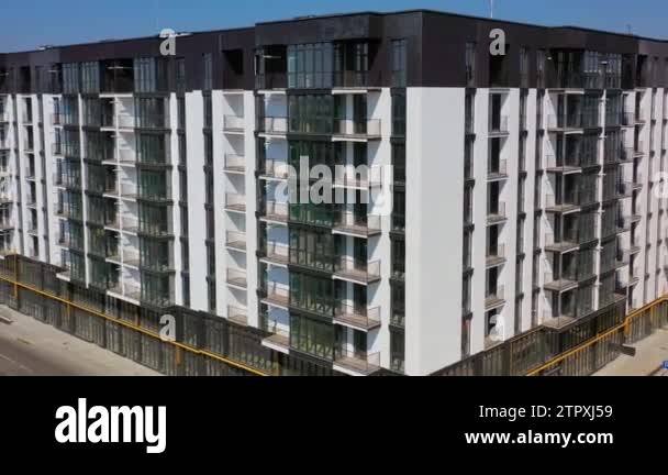 High rise apartment building in black Stock Videos & Footage - HD and ...