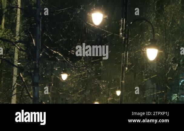 Street lights on rainy night Stock Videos & Footage - HD and 4K Video ...