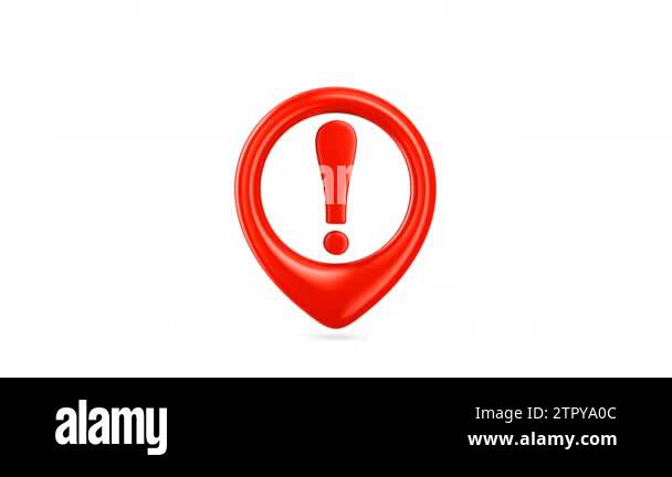 Rotating different mark on white background. 3D render Stock Video ...