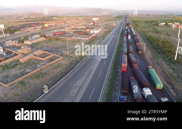 Traffic jam of trucks Stock Videos & Footage - HD and 4K Video Clips ...