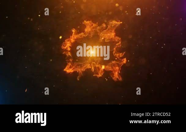 Cinematic fire background animation particles Stock Videos & Footage ...
