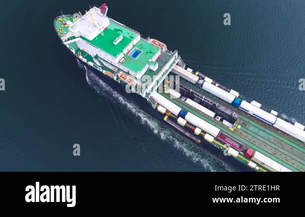 Single Shipping Container Aerial Ship and container aerial view Stock Videos & Footage - HD and 4K Video ...