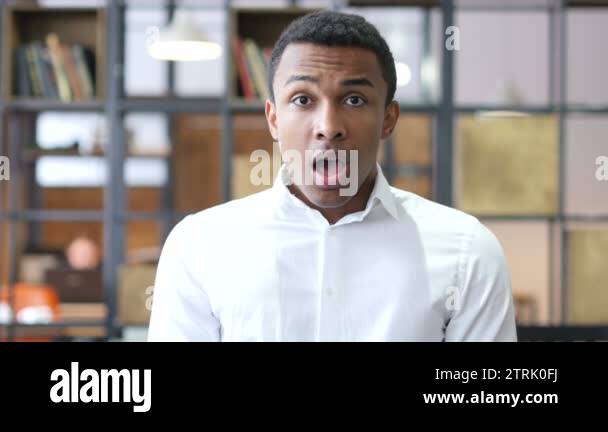 Shocked black man Stock Videos & Footage - HD and 4K Video Clips - Alamy