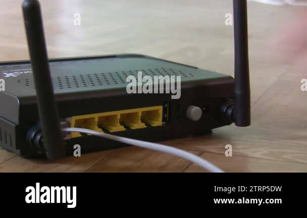 Modem telecommunication equipment hand Stock Videos & Footage - HD and ...