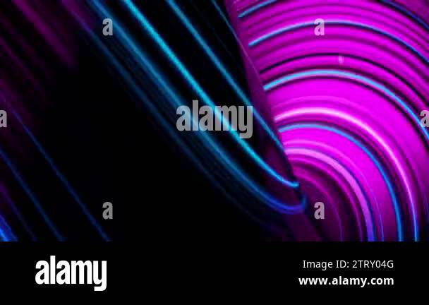 Abstract animated violet motion background of spinning spheres with ...