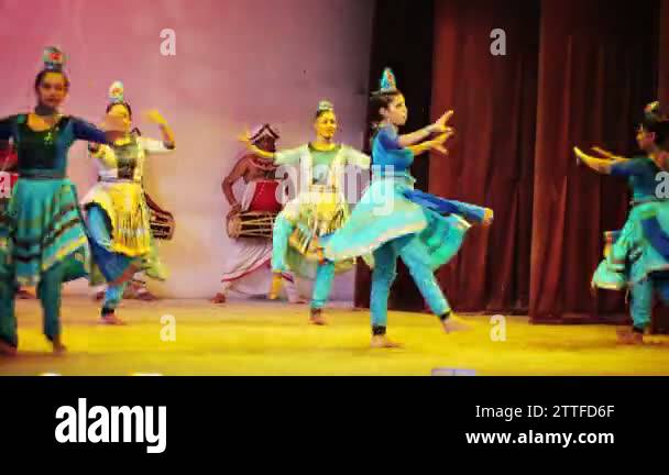 KANDY, SRI LANKA - APR 17: Female dancers perform traditional Kandyan ...