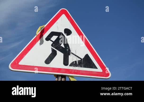 Work warning symbol Stock Videos & Footage - HD and 4K Video Clips - Alamy