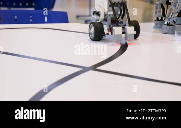 New robot project. Driving over the black tape. Self control with path ...